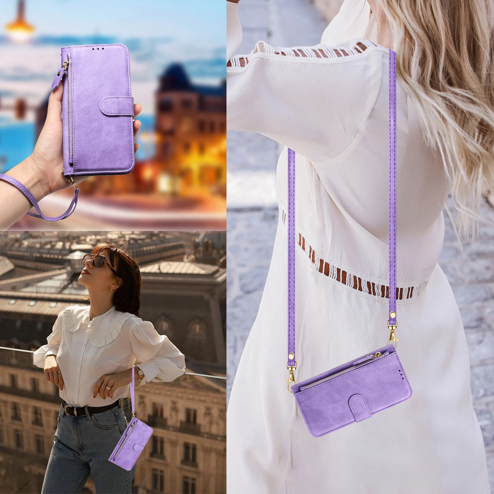 Leather Card Wallet - กระเป๋าหนังสำหรับใส่โทรศัพท์ POCO X7 Pro 5G X6