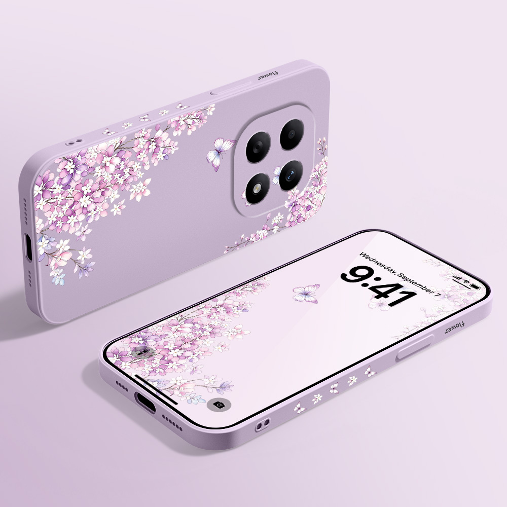 เคสโทรศัพท์ลายดอกไม้สีม่วงสำหร - Xiaomi Redmi Note 14 บทวิจารณ์และราคา