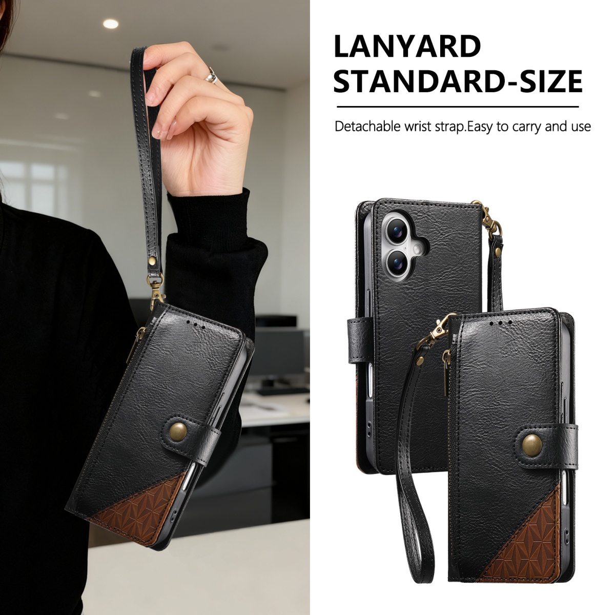 เคสโทรศัพท์แบบพับได้พร้อมช่องใ - Leather Card Wallet บทวิจารณ์และราคา