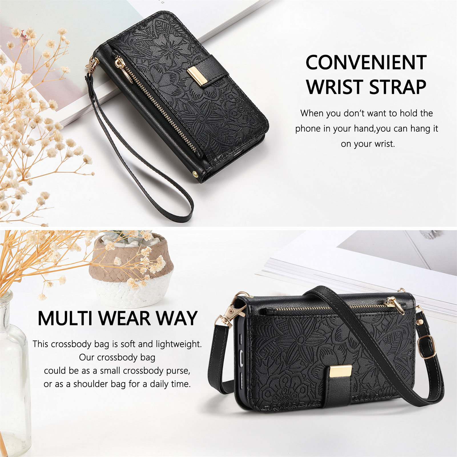เคสหนังแบบมีซิป กระเป๋าใส่บัตร - Leather Card Wallet บทวิจารณ์และราคา