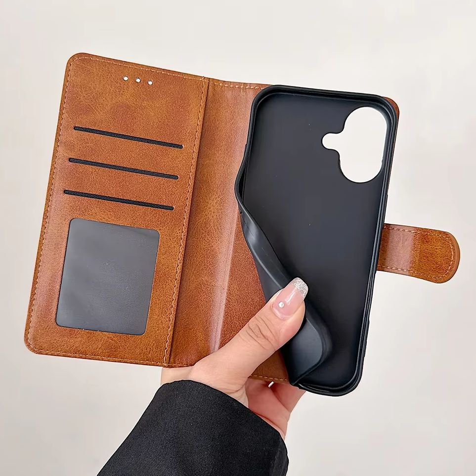 เคสโทรศัพท์แบบพับได้ วัสดุหนัง - Leather Card Wallet บทวิจารณ์และราคา