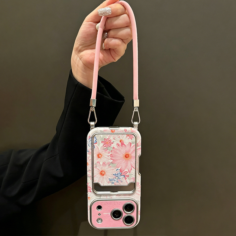 เคสโทรศัพท์ลายดอกไม้สีชมพู หนั - Leather Card Wallet บทวิจารณ์และราคา