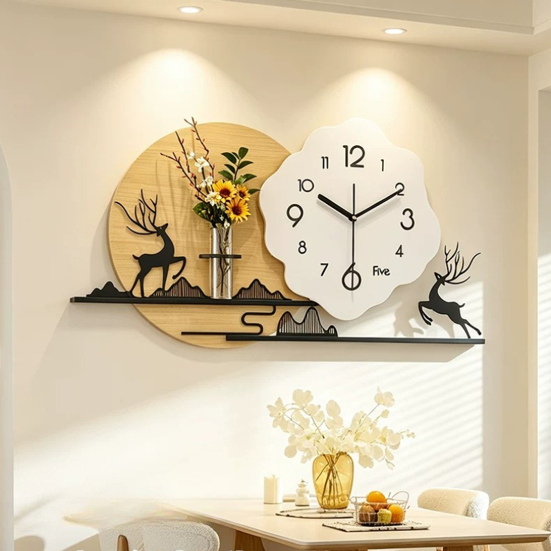 นาฬิกาแขวนผนังห้องนั่งเล่นสไตล - Luxury Lifestyle Fashion บทวิจารณ์และราคา